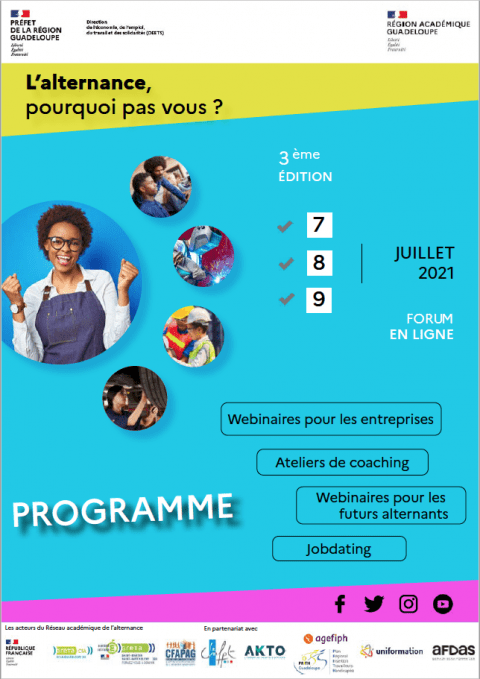visuel 3ème forum de l'alternance GRETA Guadeloupe
