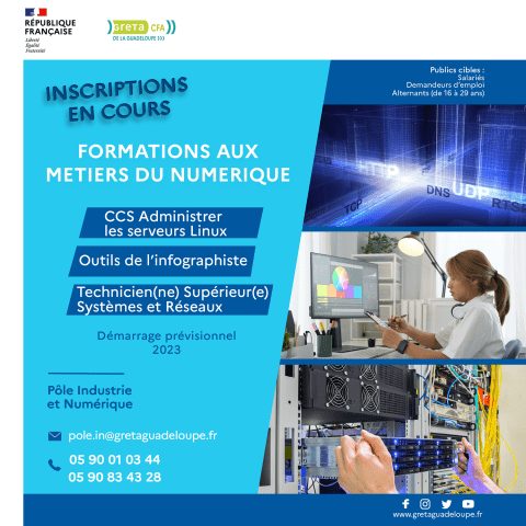 Images illustrant l'annonce avec des photos des métiers concernés