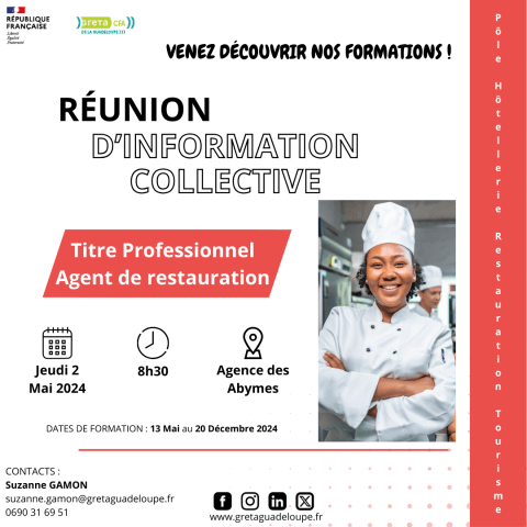 Réunion d'information collective TP Agent de Restauration